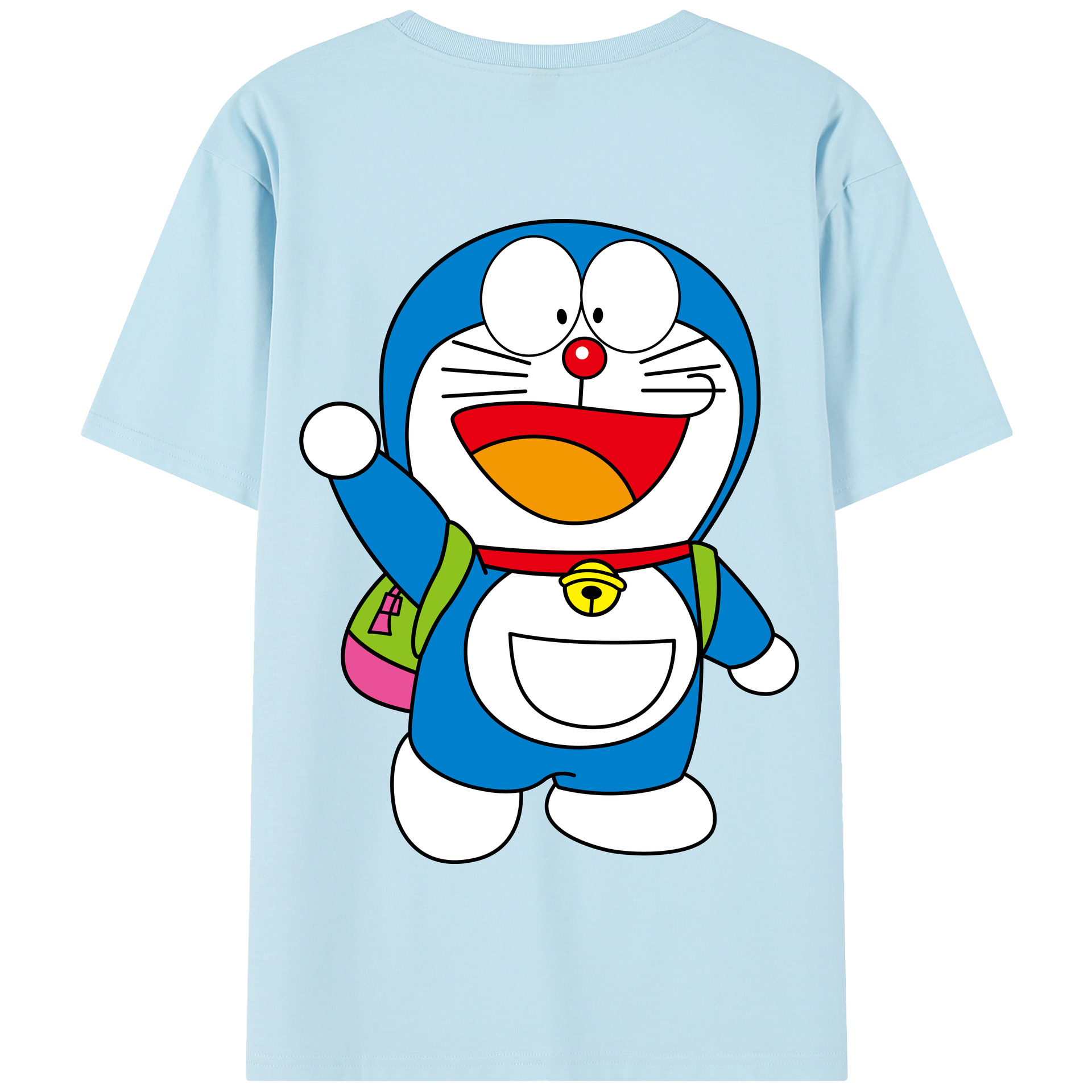 （画像用） ドラえもん Doraemon 綿100％半袖Tシャツ（背面プリント）